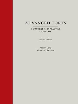 cover image of Advanced Torts